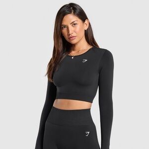 Gym shark everyday seamless long sleeve crop top